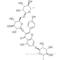 4H-1-Benzopyran-4-on, 3 - [[6-O- (6-desoxy-aL-mannopyranosyl) -bD-galactopyranosyl] oxy] -7 - [(6-desoxy-aL-mannopyranosyl) oxy] - 5-Hydroxy-2- (4-hydroxyphenyl) CAS 301-19-9